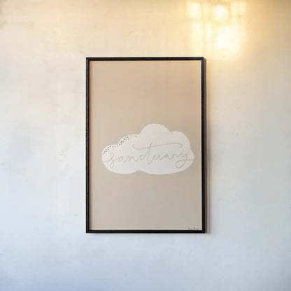 Peaceful II by Becky Thorns. shown as a paper print in a black flame. Available as a archival giclee rolled canvas, fine art paper, or poster print. SKU 71109h.