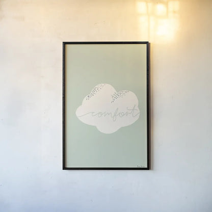 Peaceful IV by Becky Thorns. shown as a paper print in a black flame. Available as a archival giclee rolled canvas, fine art paper, or poster print. SKU 71111h.