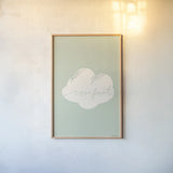 Peaceful IV by Becky Thorns. shown as a paper print in a natural frame. Available as a archival giclee rolled canvas, fine art paper, or poster print. SKU 71111h.