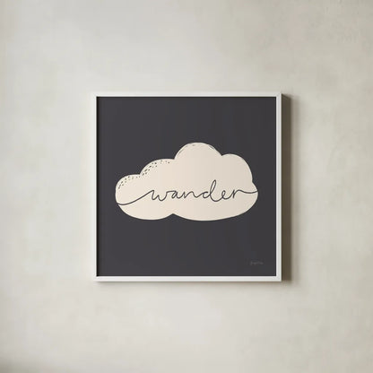 Peaceful VI Crop by Becky Thorns. Shown in a crisp white glass frame for a clean and minimalist style. Available as an archival giclee rolled canvas, fine art paper, or poster print. SKU 72789a.