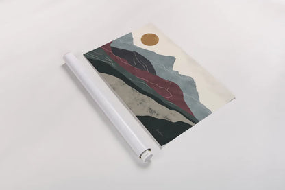 Peru Trails by Becky Thorns. shown as a rolled paper print. Available as archival giclee rolled canvas, fine art paper, or poster print. SKU 77161i.