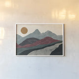 Peru Trails by Becky Thorns. shown as a paper print in a white frame. Available as a archival giclee rolled canvas, fine art paper, or poster print. SKU 77161i.