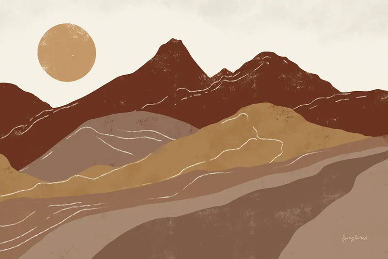 Peru Trails Neutral by Becky Thorns. SKU 78561i. Archival Giclee Fine art print for wall decor.