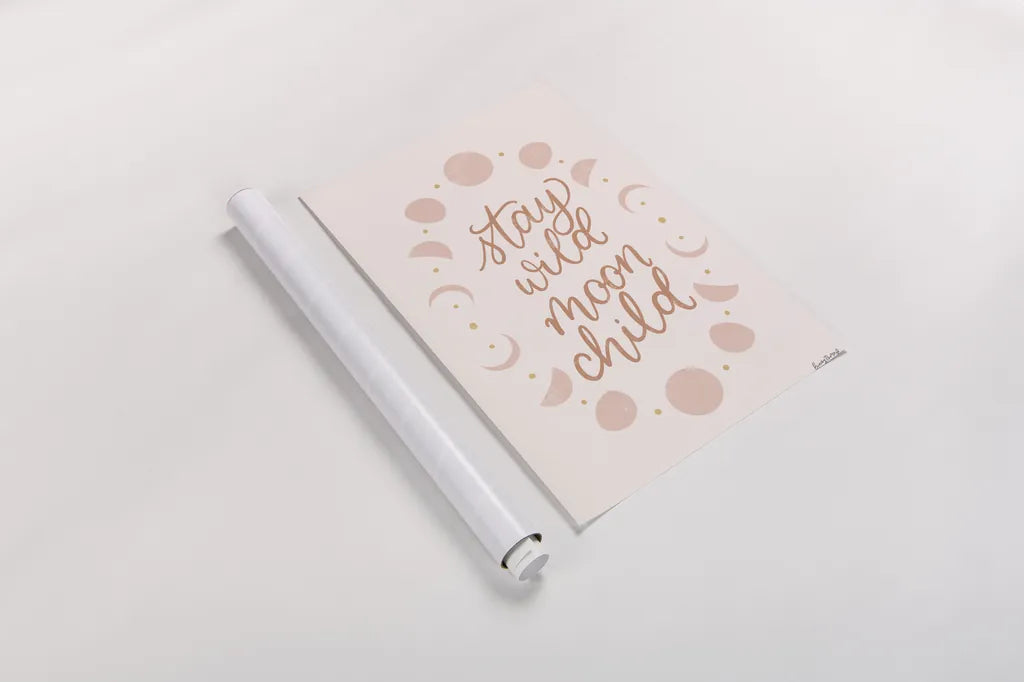 Pink Celestial Boho II by Becky Thorns. shown as a rolled paper print. Available as archival giclee rolled canvas, fine art paper, or poster print. SKU 70989h.