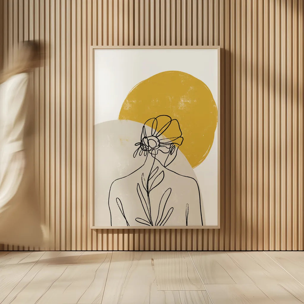 Planted I by Becky Thorns. shown as over sized large wall art. Available as an archival giclee rolled canvas, fine art paper, or poster print. SKU 65318h.