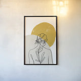Planted I by Becky Thorns. shown as a paper print in a black flame. Available as a archival giclee rolled canvas, fine art paper, or poster print. SKU 65318h.