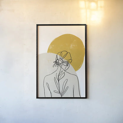 Planted I by Becky Thorns. shown as a paper print in a black flame. Available as a archival giclee rolled canvas, fine art paper, or poster print. SKU 65318h.