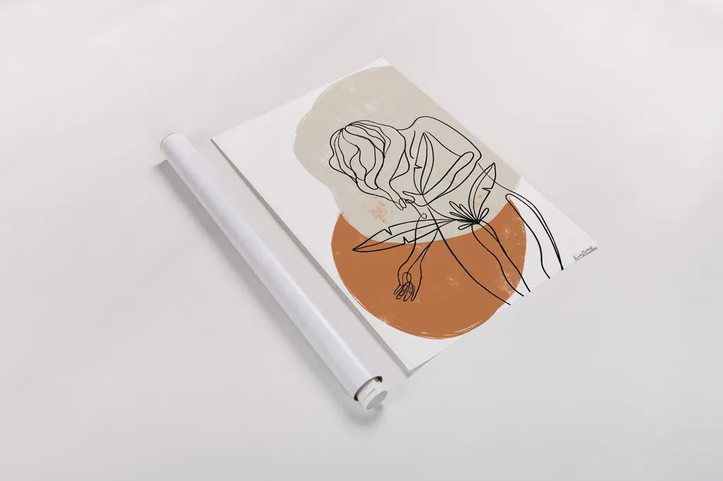 Planted II by Becky Thorns. shown as a rolled paper print. Available as archival giclee rolled canvas, fine art paper, or poster print. SKU 65319h.