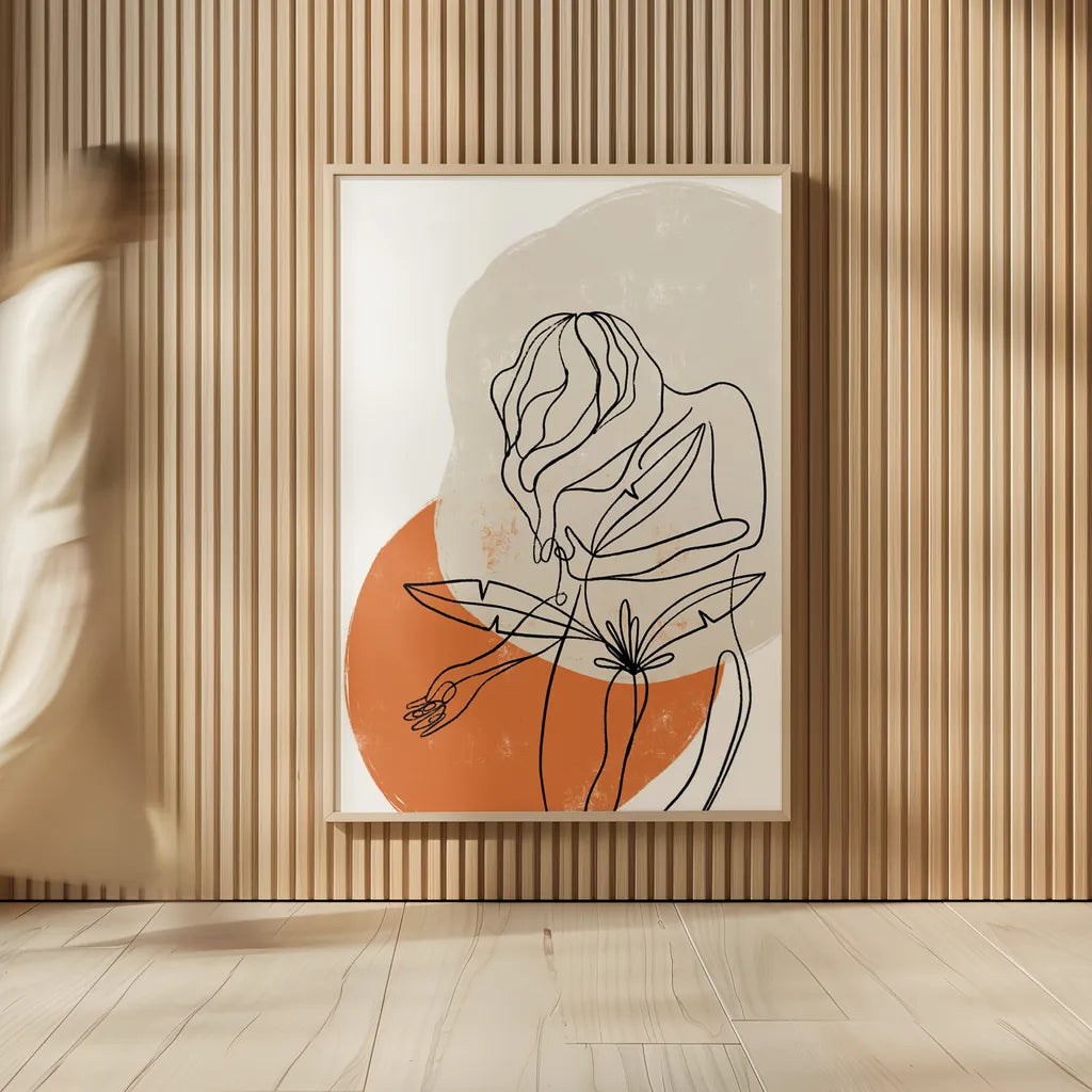 Planted II by Becky Thorns. shown as over sized large wall art. Available as an archival giclee rolled canvas, fine art paper, or poster print. SKU 65319h.