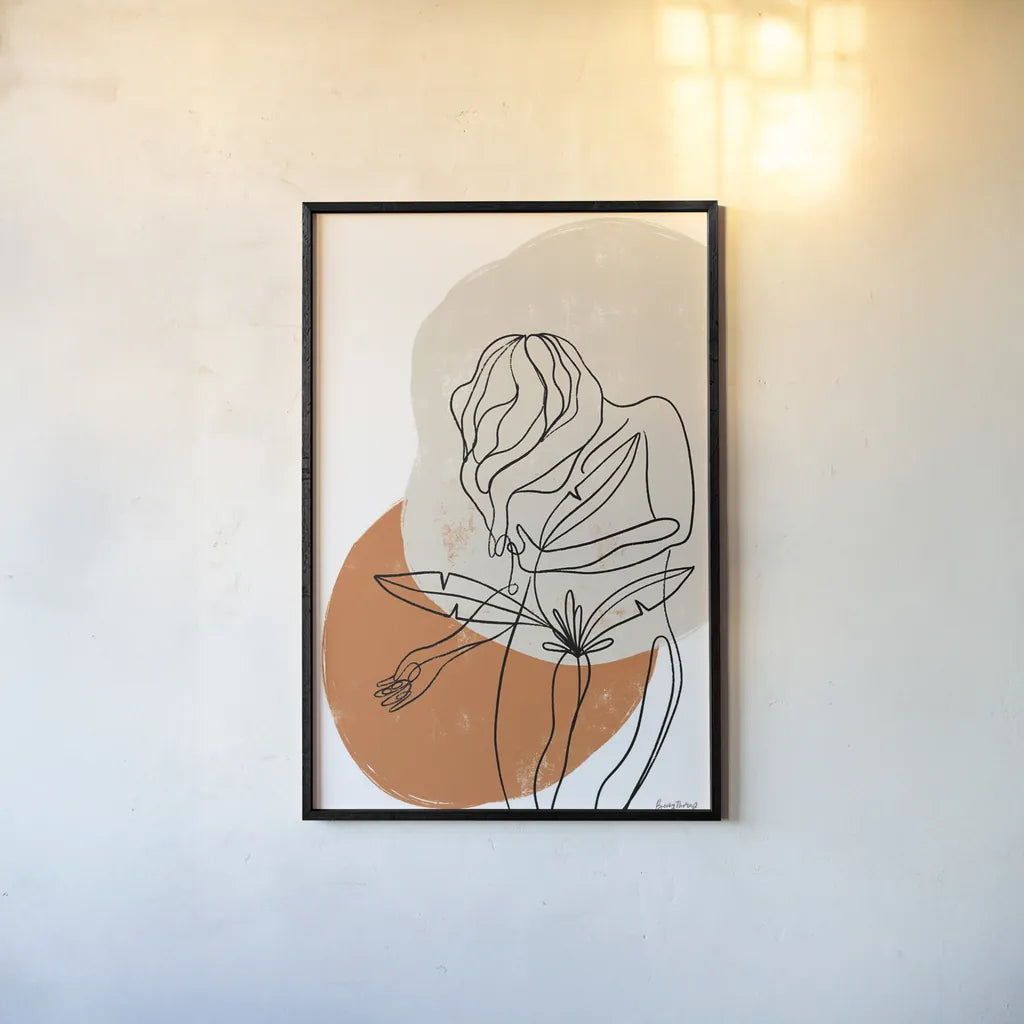 Planted II by Becky Thorns. shown as a paper print in a black flame. Available as a archival giclee rolled canvas, fine art paper, or poster print. SKU 65319h.