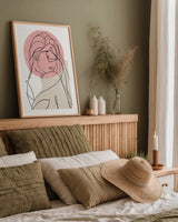 Planted III by Becky Thorns. shown as a paper print in a natural frame. Available as a archival giclee rolled canvas, fine art paper, or poster print. SKU 65320h.