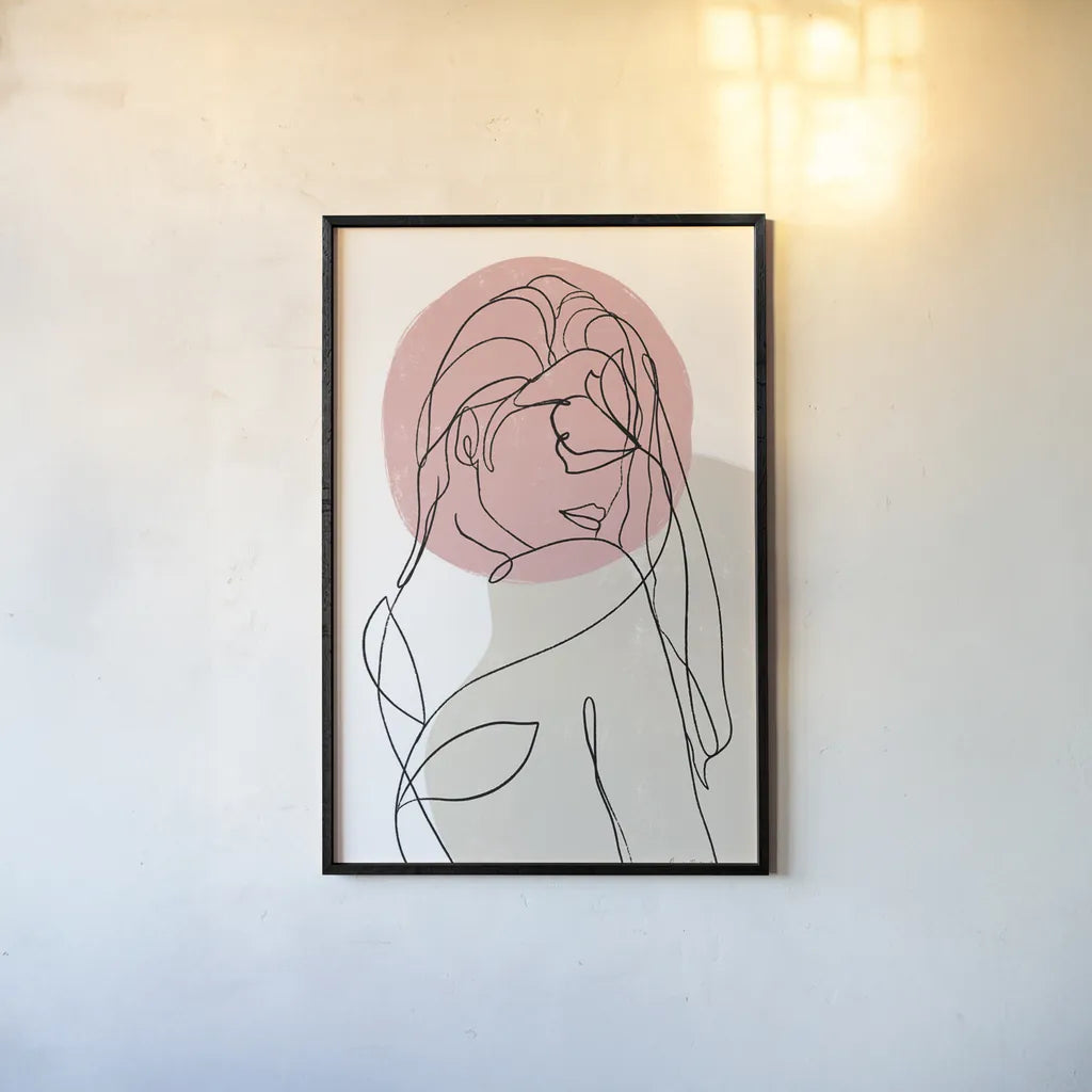 Planted III by Becky Thorns. shown as a paper print in a black flame. Available as a archival giclee rolled canvas, fine art paper, or poster print. SKU 65320h.