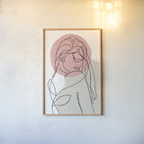 Planted III by Becky Thorns. shown as a paper print in a natural frame. Available as a archival giclee rolled canvas, fine art paper, or poster print. SKU 65320h.