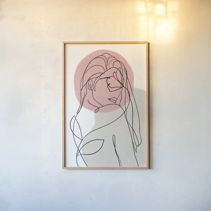 Planted III by Becky Thorns. shown as a paper print in a natural frame. Available as a archival giclee rolled canvas, fine art paper, or poster print. SKU 65320h.