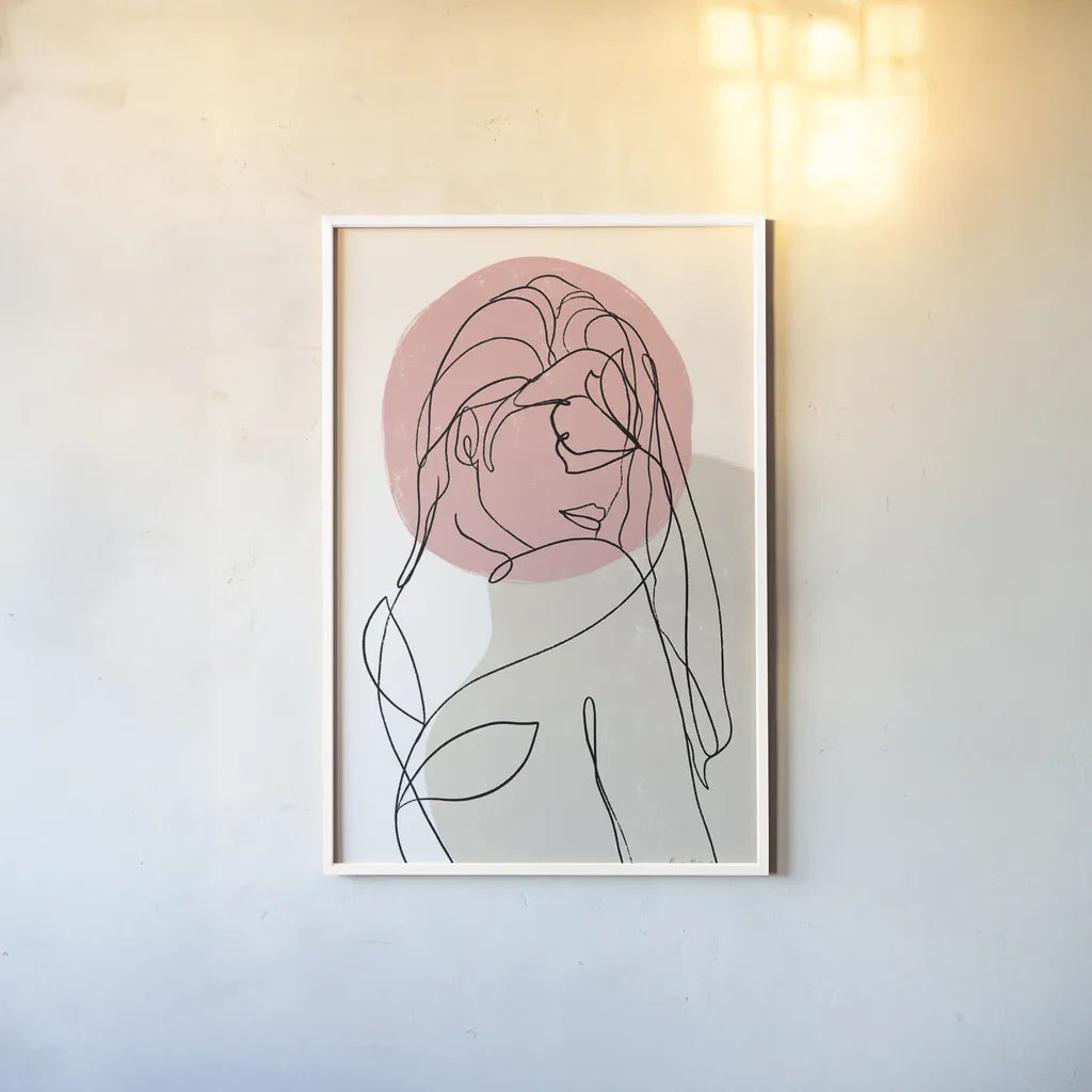 Planted III by Becky Thorns. shown as a paper print in a white frame. Available as a archival giclee rolled canvas, fine art paper, or poster print. SKU 65320h.