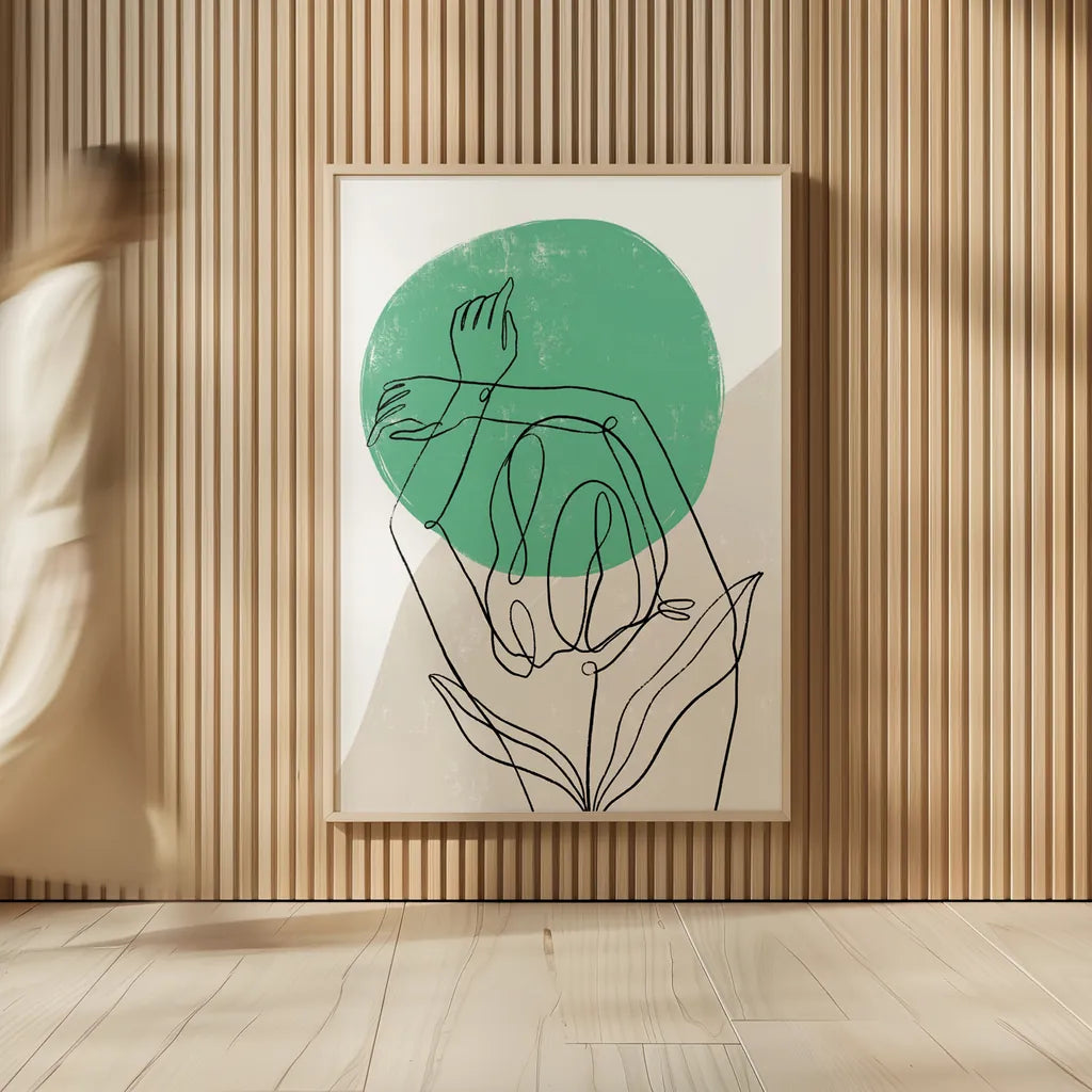 Planted IV by Becky Thorns. shown as over sized large wall art. Available as an archival giclee rolled canvas, fine art paper, or poster print. SKU 65321h.