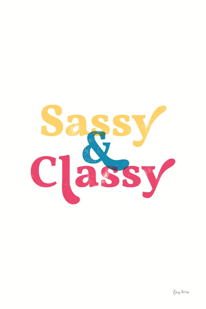 Rainbow Sassy and Classy by Becky Thorns. SKU 65203h. Archival Giclee Fine art print for wall decor.