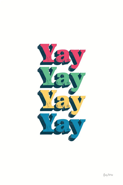 Rainbow Yay Bold by Becky Thorns. SKU 65211h. Archival Giclee Fine art print for wall decor.