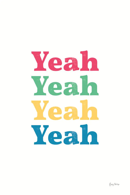 Rainbow Yeah by Becky Thorns. SKU 65200h. Archival Giclee Fine art print for wall decor.