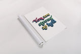 Rainbow You Are Strong Bold by Becky Thorns. shown as a rolled paper print. Available as archival giclee rolled canvas, fine art paper, or poster print. SKU 65215h.