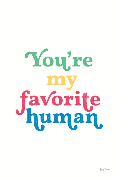 Rainbow Youre My Favorite by Becky Thorns. SKU 65209h. Archival Giclee Fine art print for wall decor.