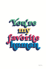 Rainbow Youre My Favorite Bold by Becky Thorns. SKU 65221h. Archival Giclee Fine art print for wall decor.