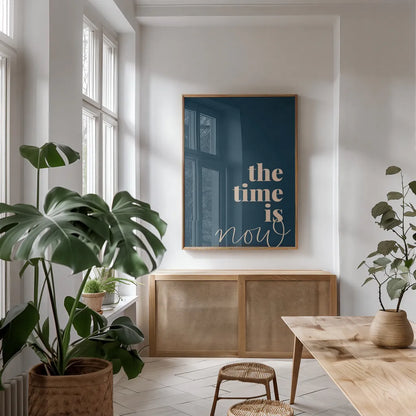 Retro Home I by Becky Thorns. shown as a print in a natural wood frame in a dining room. Available as a archival giclee rolled canvas, fine art paper, or poster print. SKU 71981h.