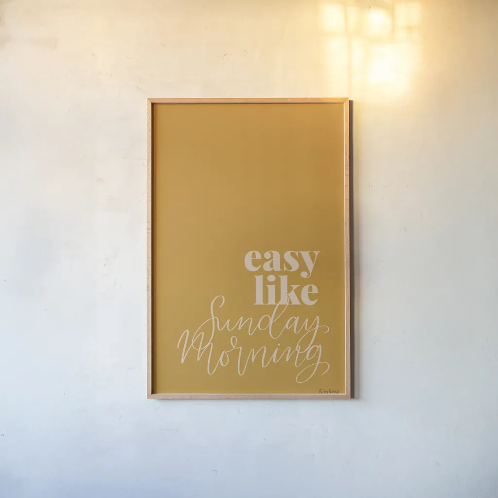 Retro Home III by Becky Thorns. shown as a paper print in a natural frame. Available as a archival giclee rolled canvas, fine art paper, or poster print. SKU 71983h.