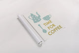 Retro Kitchen Coffee III by Becky Thorns. shown as a rolled paper print. Available as archival giclee rolled canvas, fine art paper, or poster print. SKU 73297h.