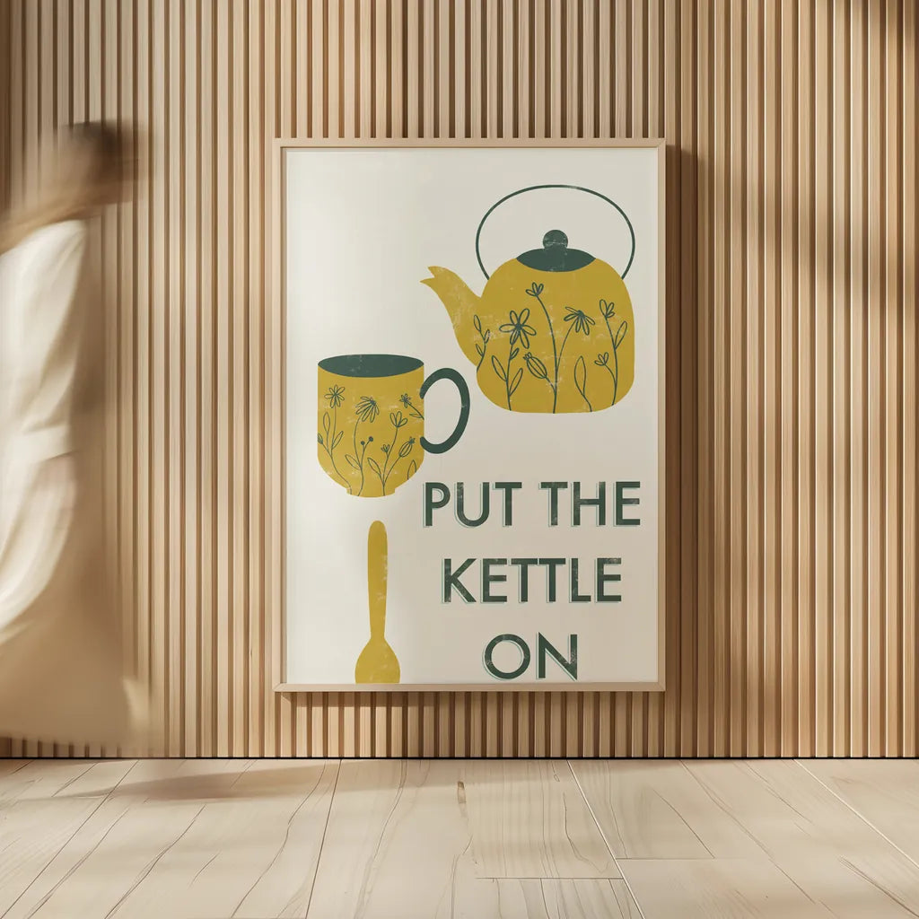 Retro Kitchen Coffee IV by Becky Thorns. shown as over sized large wall art. Available as an archival giclee rolled canvas, fine art paper, or poster print. SKU 73298h.