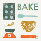 Retro Kitchen II by Becky Thorns. SKU 73293a. Archival Giclee Fine art print for wall decor.