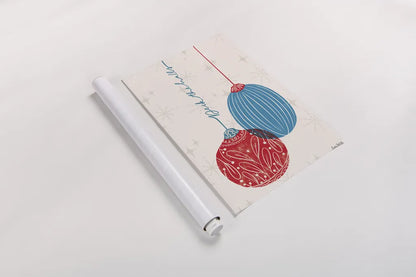 Retro Ornaments I by Becky Thorns. shown as a rolled paper print. Available as archival giclee rolled canvas, fine art paper, or poster print. SKU 74334h.