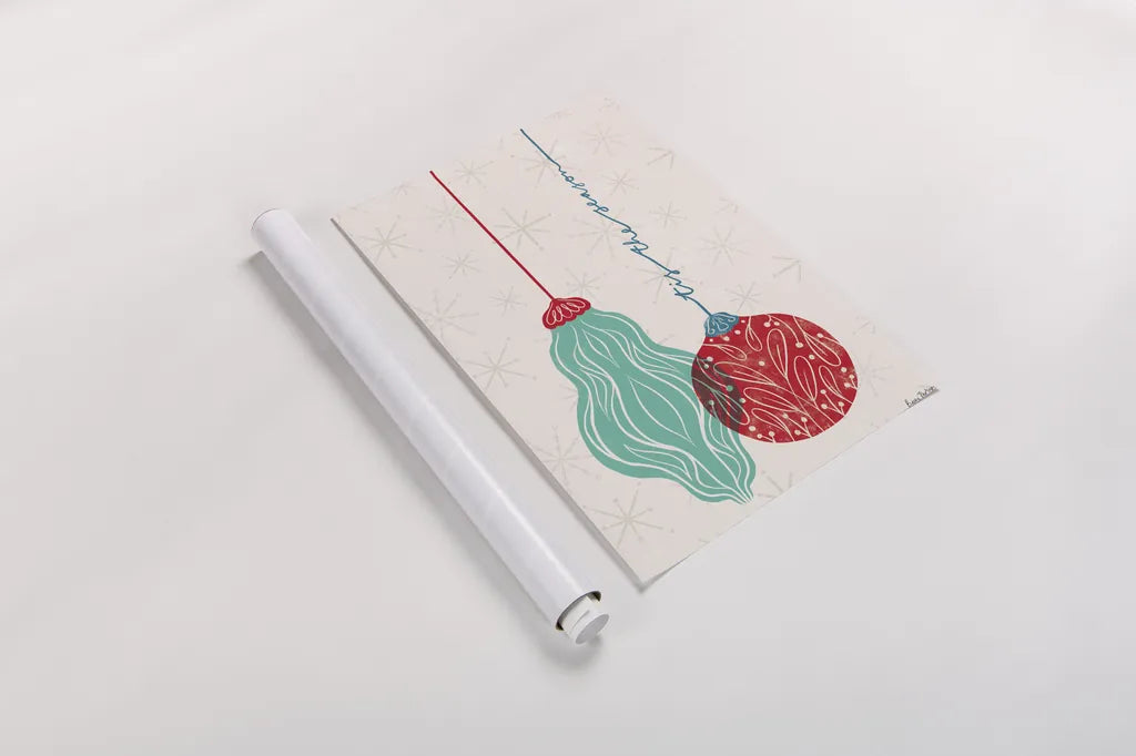 Retro Ornaments III by Becky Thorns. shown as a rolled paper print. Available as archival giclee rolled canvas, fine art paper, or poster print. SKU 74336h.