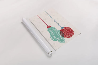 Retro Ornaments III by Becky Thorns. shown as a rolled paper print. Available as archival giclee rolled canvas, fine art paper, or poster print. SKU 74336h.