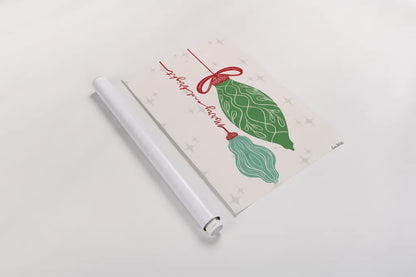 Retro Ornaments IV by Becky Thorns. shown as a rolled paper print. Available as archival giclee rolled canvas, fine art paper, or poster print. SKU 74337h.