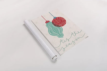 Retro Ornaments VII by Becky Thorns. shown as a rolled paper print. Available as archival giclee rolled canvas, fine art paper, or poster print. SKU 74340h.