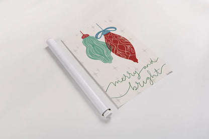 Retro Ornaments VIII by Becky Thorns. shown as a rolled paper print. Available as archival giclee rolled canvas, fine art paper, or poster print. SKU 74341h.