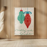 Retro Ornaments VIII by Becky Thorns. shown as over sized large wall art. Available as an archival giclee rolled canvas, fine art paper, or poster print. SKU 74341h.