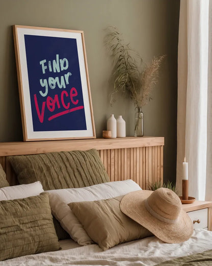 Rise Up I by Becky Thorns. shown as a paper print in a natural frame. Available as a archival giclee rolled canvas, fine art paper, or poster print. SKU 67921h.