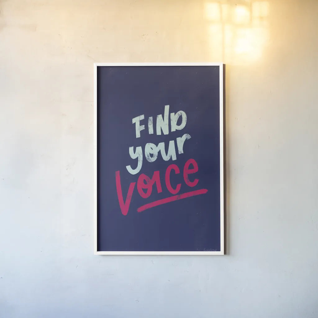 Rise Up I by Becky Thorns. shown as a paper print in a white frame. Available as a archival giclee rolled canvas, fine art paper, or poster print. SKU 67921h.