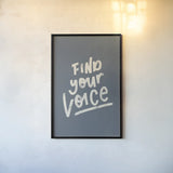 Rise Up I Neutral by Becky Thorns. shown as a paper print in a black flame. Available as a archival giclee rolled canvas, fine art paper, or poster print. SKU 72485h.