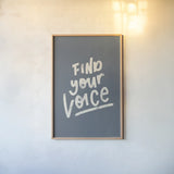 Rise Up I Neutral by Becky Thorns. shown as a paper print in a natural frame. Available as a archival giclee rolled canvas, fine art paper, or poster print. SKU 72485h.