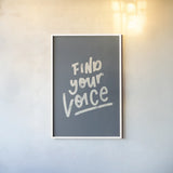 Rise Up I Neutral by Becky Thorns. shown as a paper print in a white frame. Available as a archival giclee rolled canvas, fine art paper, or poster print. SKU 72485h.