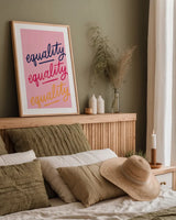 Rise Up III by Becky Thorns. shown as a paper print in a natural frame. Available as a archival giclee rolled canvas, fine art paper, or poster print. SKU 67923h.