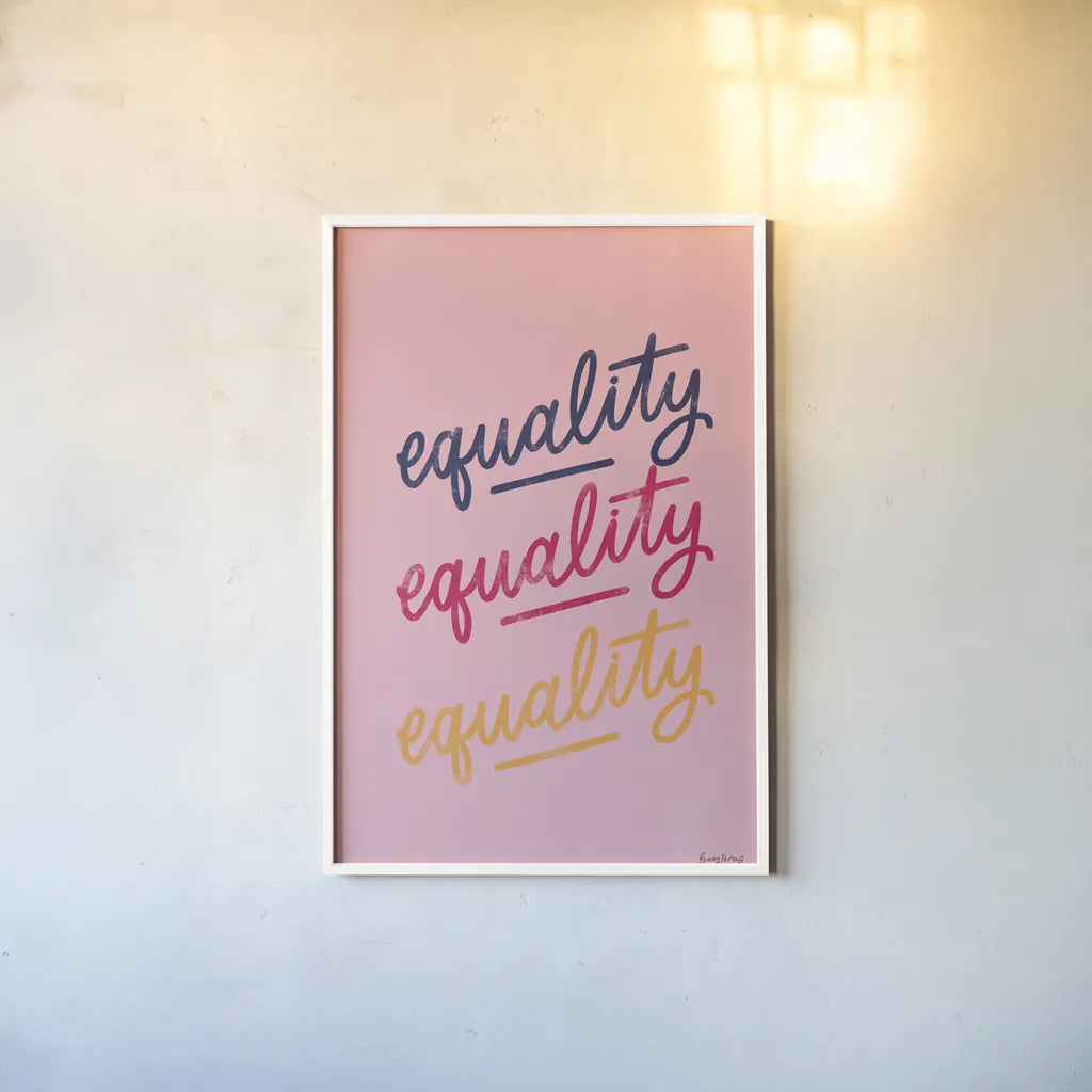 Rise Up III by Becky Thorns. shown as a paper print in a white frame. Available as a archival giclee rolled canvas, fine art paper, or poster print. SKU 67923h.