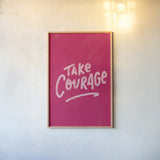 Rise Up V by Becky Thorns. shown as a paper print in a natural frame. Available as a archival giclee rolled canvas, fine art paper, or poster print. SKU 67925h.
