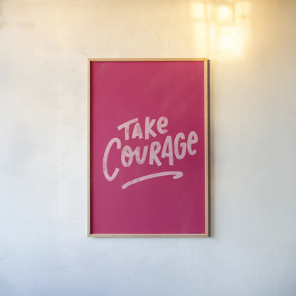 Rise Up V by Becky Thorns. shown as a paper print in a natural frame. Available as a archival giclee rolled canvas, fine art paper, or poster print. SKU 67925h.