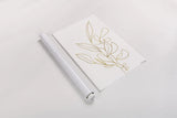 Rooted Florals V Gold by Becky Thorns. shown as a rolled paper print. Available as archival giclee rolled canvas, fine art paper, or poster print. SKU 69563h.