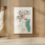 Rooted I by Becky Thorns. shown as over sized large wall art. Available as an archival giclee rolled canvas, fine art paper, or poster print. SKU 63954h.
