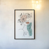 Rooted I by Becky Thorns. shown as a paper print in a black flame. Available as a archival giclee rolled canvas, fine art paper, or poster print. SKU 63954h.